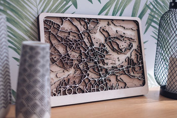 Stockholm Multi Layer Wood Map, 3 of 5