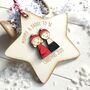 Personalised Mummy And Daddy To Be Christmas Decoration, thumbnail 1 of 4