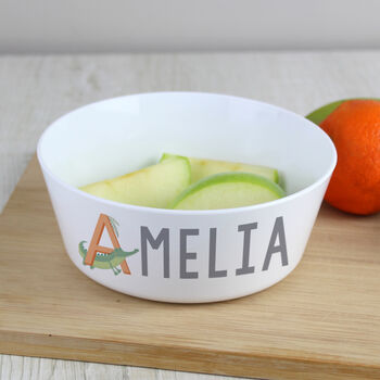 Personalised Animal Alphabet Plastic Bowl, 3 of 4