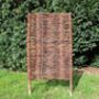 Handwoven Willow Wicker Hurdle Fence Panels, thumbnail 2 of 3