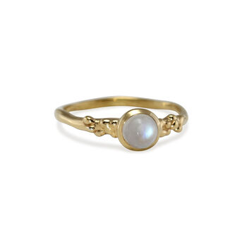 Moonstone Gold Vermeil Ring, 5 of 7