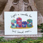 'Patchwork Candles' Thinking Of You At Christmas Card, thumbnail 1 of 2
