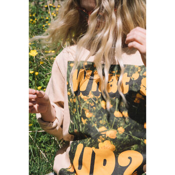 What's Up Buttercup Women's Slogan Sweatshirt, 2 of 3