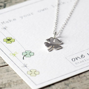 Lucky Clover Necklace In Silver Gold Or Rose Gold, 5 of 12