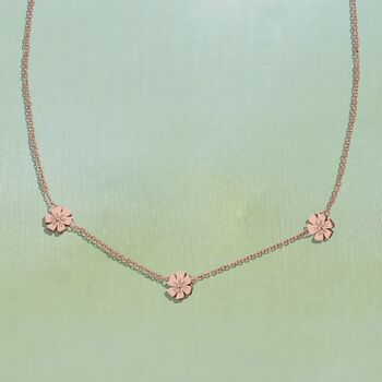 Triple Daisy Chain Necklace, 5 of 10