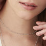 Bead Chain Choker Necklace In Silver Or Gold Vermeil, thumbnail 3 of 5