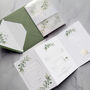 Foil And Greenery Wedding Invitation, thumbnail 2 of 5