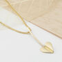 'Love Grows' 9ct Gold Heart Pendant Necklace, thumbnail 2 of 8