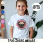 Personalised Pug Kids T Shirt, thumbnail 1 of 7