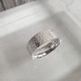 Personalised Sterling Silver Ring With Textured Surface, thumbnail 7 of 12