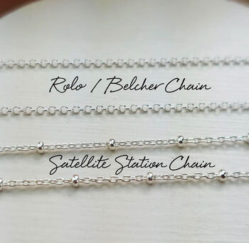 Personalised Sterling Silver Heart Pendant, 2 of 3