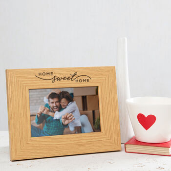 Engraved Couples Home Sweet Home Photo Frame, 3 of 6