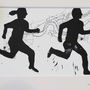 Runners Race Print On Hand Drawn Map, thumbnail 7 of 11