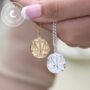 Personalised Sterling Silver Libra Zodiac Necklace, thumbnail 2 of 11