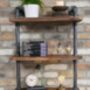 Industrial Wall Pipe Shelves, thumbnail 1 of 3