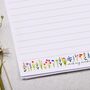 A5 Letter Writing Paper With Ditsy Floral Border, thumbnail 2 of 4