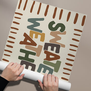 Sweater Weather Print | Cosy Seasonal Typography Poster, 5 of 6