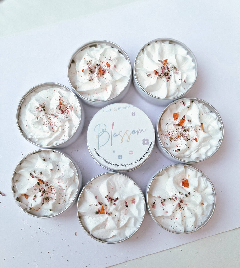 Blossom Mini Whipped Soap. Travel Size, 1 of 3