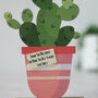 Personalised Wooden Card, Cactus, thumbnail 5 of 5