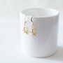 Gold Plated Starfish Earrings, thumbnail 4 of 6