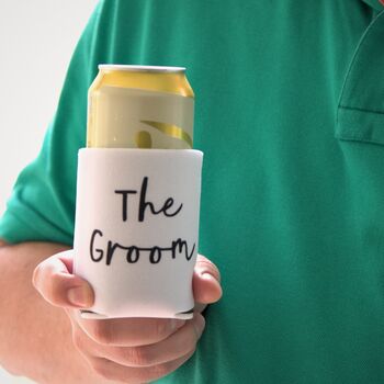 Team Groom Insulated Beer Stag Do/Wedding Cooler Sleeve, 3 of 3