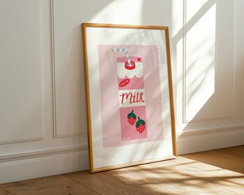 Strawberry Milk Art Print, 8 of 8