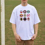 Nottingham Forest Football Beer Mats Oversized T Shirt, thumbnail 4 of 10