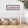 Framed Typography Laundry Print, thumbnail 5 of 10