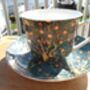 Large Cup And Saucer In William Morris Woodpecker Design, thumbnail 10 of 12