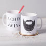 Personalised 'A Chin Full Of Win' Beard Man Mug, thumbnail 1 of 2