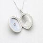Personalised Large Oval Sterling Silver Star Locket, thumbnail 6 of 10