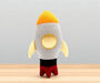 Knitted Rocket Soft Toy, thumbnail 1 of 2