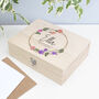 Personalised Floral Bridesmaid Keepsake Box, thumbnail 7 of 12