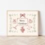 A4 Christmas Art Print Merry Christmas, Wall Art, Christmas Gift, Christmas Print, thumbnail 4 of 5