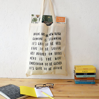 Brains Are The New Black Tote Bag, 2 of 2