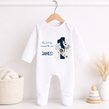 Personalised First Birthday Space T Shirt, 3 of 8
