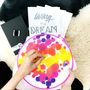 'Living The Dream' Modern Cross Stitch Kit, thumbnail 3 of 4