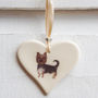 Yorkshire Terrier Ceramic Heart, thumbnail 3 of 4