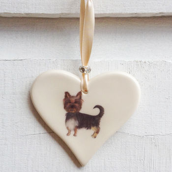 Yorkshire Terrier Ceramic Heart, 3 of 4