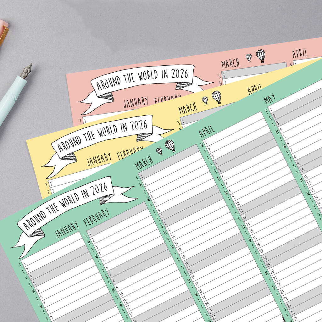 2026 Whole Year Wall Planner, 1 of 6