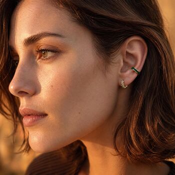 Emerald Baguette Ear Cuff, 5 of 6