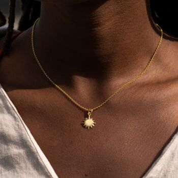 Sunshine Necklace, Sterling Silver Or Gold Plated, 4 of 11