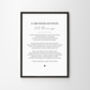 The One Personalised Poem Wedding Print, thumbnail 11 of 11