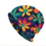Soft Chemo Headwear Beanie Hat Bandana Bright Flowers, thumbnail 1 of 5