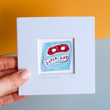 Super Dad Mini Art Print, 3 of 9