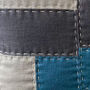 Contemporary Linen Scatter Cushion, Slow Stitched, thumbnail 4 of 4