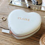 Personalised Initials Heart Travel Jewellery Case, thumbnail 8 of 11