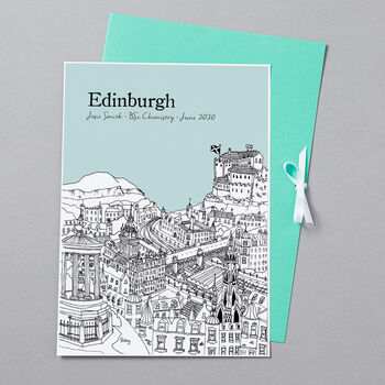 Personalised Edinburgh Graduation Gift Print, 9 of 9
