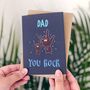Father's Day Card 'Dad You Rock', thumbnail 3 of 3