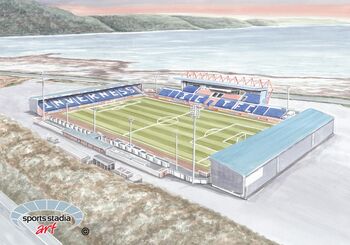 Inverness Fc Caledonian Stadium Art Print, 2 of 3